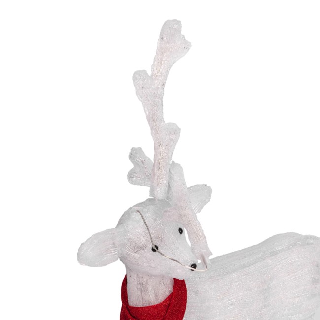 Акриловая светодиодная фигура Северный олень 49х18х85 см, 120 светодиодов, IP65 понижающий трансформатор в комплекте, NEON-NIGHT Акриловая светодиодная фигура Северный олень 49х18х85 см, 120 светодиодов, IP65 понижающий трансформатор в комплекте, NEON-NIGHT