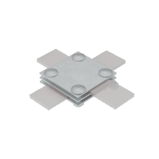 Соединитель крестообразный 3XS-B40 HD для полосы до 40мм с 3 пластинами сталь гор. оцинк. КМ MA0048 Соединитель крестообразный 3XS-B40 HD для полосы до 40мм с 3 пластинами сталь гор. оцинк. КМ MA0048