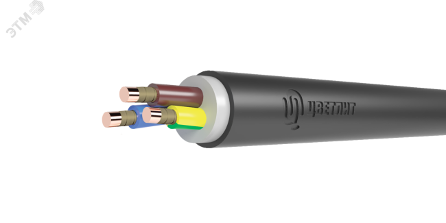 Кабель силовой ВВГнг(А)-FRLSLTx 3х2.5ок(N.PE)-0.66 ТРТС