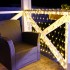 Гирлянда Сеть 1х1,5м, черный ПВХ, 160 LED Тёплый белый (шнур питания в комплекте)