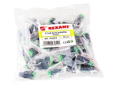 Разъем питания DC гнездо 2,1х5,5мм с клеммной колодкой PROconnect