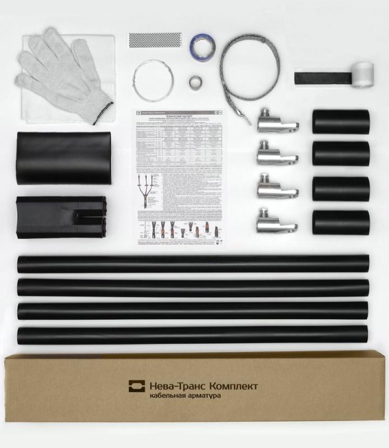 Муфта кабельная концевая внутр. установки 1кВ КВТпН 4х(35-50мм) с болт. наконечн. Нева-Транс Комплект 22020034 Муфта кабельная концевая внутр. установки 1кВ КВТпН 4х(35-50мм) с болт. наконечн. Нева-Транс Комплект 22020034