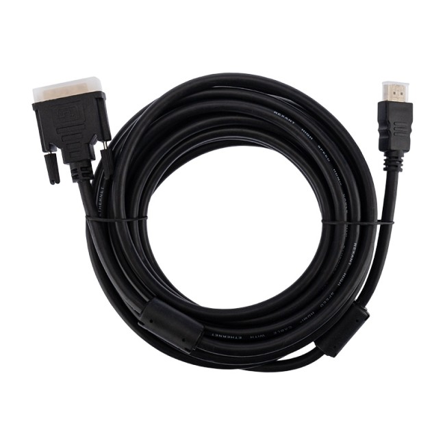 Шнур HDMI - DVI-D, 7м, Gold, с фильтрами REXANT