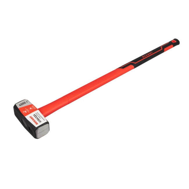 Кувалда с фибергласовой обрезиненной рукояткой 4000г REXANT Кувалда с фибергласовой обрезиненной рукояткой 4000г REXANT