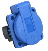 Розетка панельная РП11-3 2Р+РЕ 16А з/к с крышкой IP44 синяя MAGNUM IEK Розетка панельная РП11-3 2Р+РЕ 16А з/к с крышкой IP44 синяя MAGNUM IEK