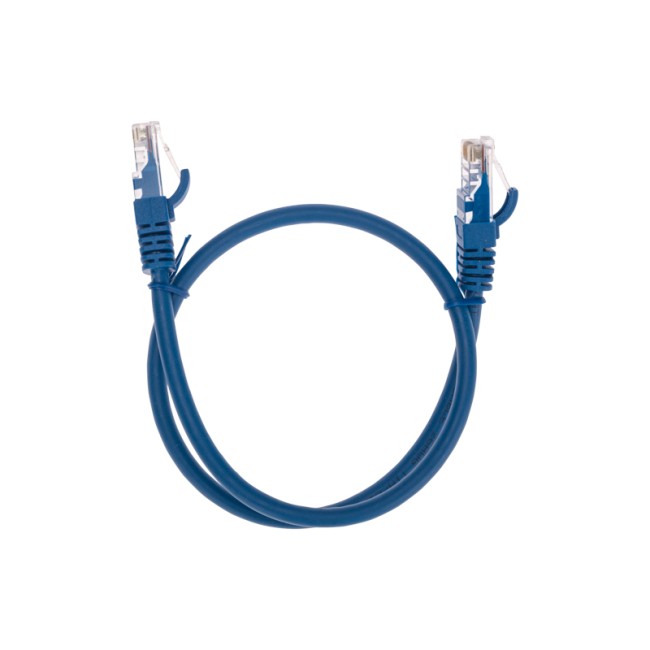 Патч-корд U/UTP CAT 6, RJ45-RJ45, 26AWG, LSZH, синий, 0.5м REXANT