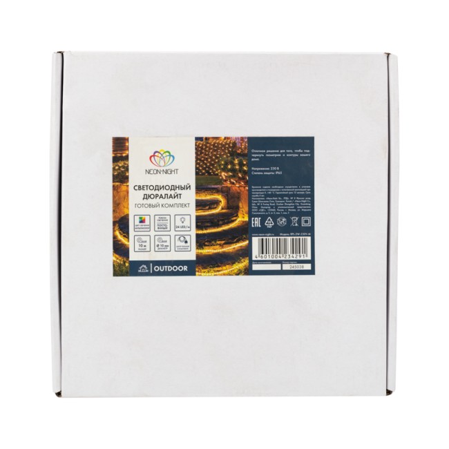 Дюралайт LED фиксинг (2W), 24 LED/м, мульти (RYGB), 10 м Дюралайт LED фиксинг (2W), 24 LED/м, мульти (RYGB), 10 м