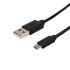 Кабель USB-micro USB/PVC/black/1m/REXANT