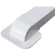 Ввод в стену для короба 120х60мм под углом 90 градусов