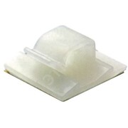 Клипса самоклеящаяся для круглого кабеля (акриловый состав) белая 10х5х4.9 Клипса самоклеящаяся для круглого кабеля (акриловый состав) белая 10х5х4.9