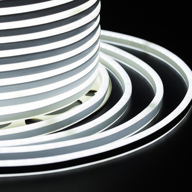 Гибкий Неон LED SMD, компактный 7х12мм, двухсторонний, белый, 120 LED/м, бухта 100м