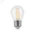 Лампа светодиодная LED 11 Вт 810 Лм 2700К теплая Е27 Шар Filament Gauss