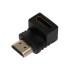 Переходник аудио (гнездо HDMI - штекер HDMI), угловой, (1шт) REXANT
