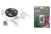 Комплект светодиодной ленты SMD5050-30 LED/м-12 В-7,2 Вт/м-IP20-RGB (3 м), 18 Вт, IR-контроллер TDM Комплект светодиодной ленты SMD5050-30 LED/м-12 В-7,2 Вт/м-IP20-RGB (3 м), 18 Вт, IR-контроллер TDM