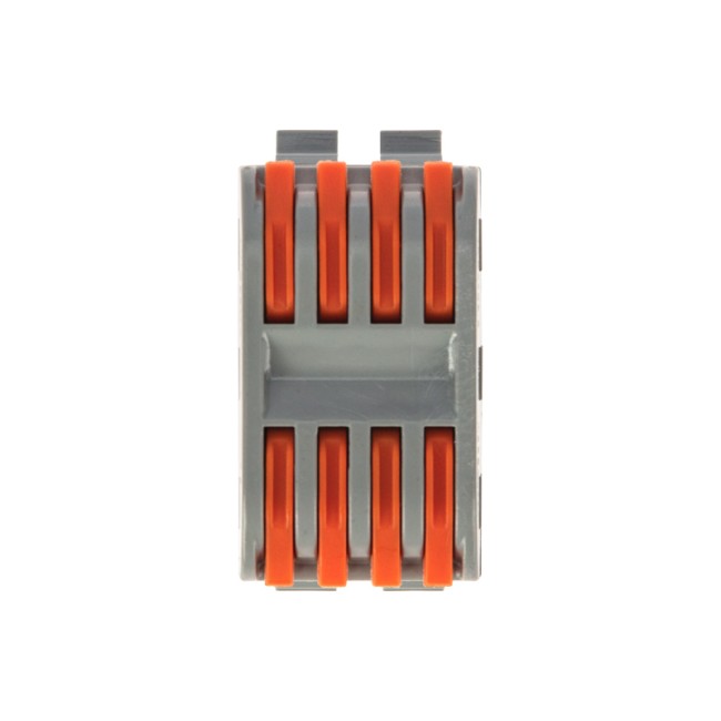 Клемма СМК 222-424D проходная 4-полюсная, с креплением на DIN-рейку (0,08-4 мм²) серая (50 шт./уп.) REXANT Клемма СМК 222-424D проходная 4-полюсная, с креплением на DIN-рейку (0,08-4 мм²) серая (50 шт./уп.) REXANT