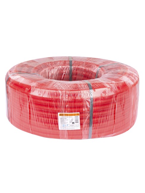 Труба гофрированная ПНД d 25 с зондом (75 м) легкая красная TDM Труба гофрированная ПНД d 25 с зондом (75 м) легкая красная TDM