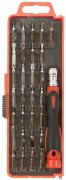 Отвертка с битами для точных работ, 30 CrV бит, в пластиковом боксе