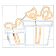 Фигура световая Подарки из гибкого неона 120х120 см, 1680 LED, цвет свечения теплый белый/белый NEON-NIGHT Фигура световая Подарки из гибкого неона 120х120 см, 1680 LED, цвет свечения теплый белый/белый NEON-NIGHT