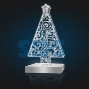 Декоративная 3D фигура Елка новогодняя 250 см белая Декоративная 3D фигура Елка новогодняя 250 см белая