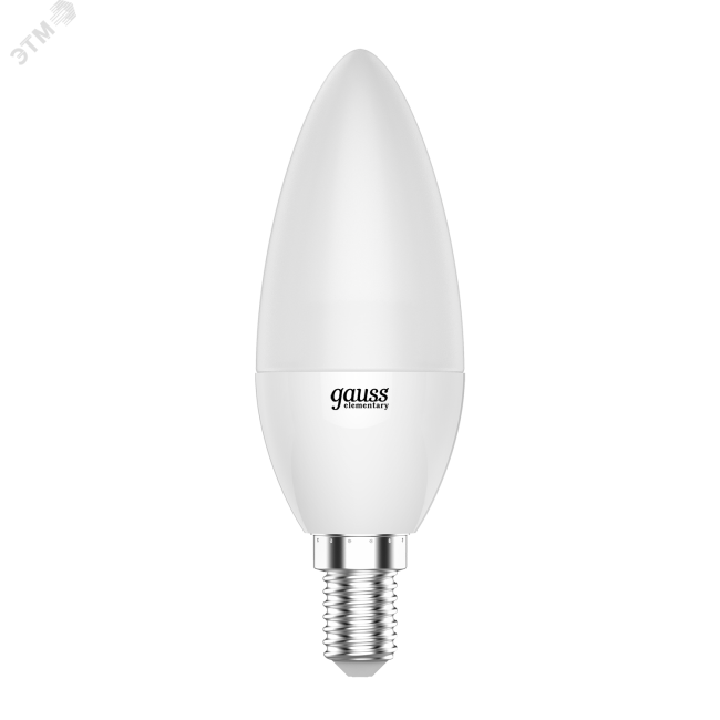 Лампа светодиодная LED 6 Вт 420 Лм 3000К теплая Е14 Свеча Elementary Gauss