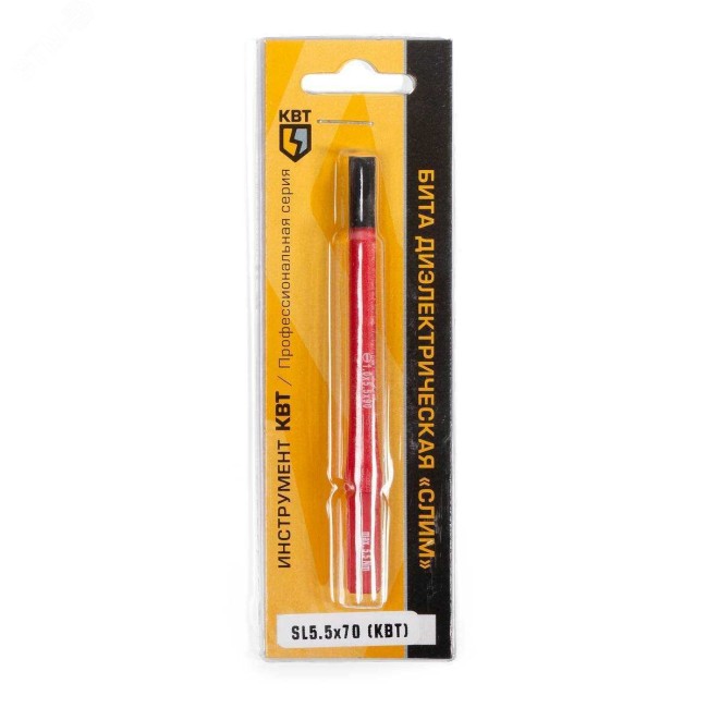 Бита диэлектрическая шлиц для работ под напряжением до 1000 В 3.5х70