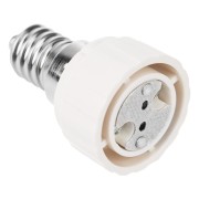 Переходник цокольный E14-GU5.3 белый REXANT Переходник цокольный E14-GU5.3 белый REXANT