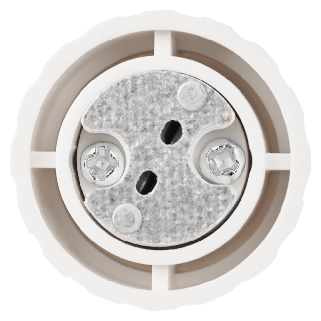 Переходник цокольный E14-GU5.3 белый REXANT Переходник цокольный E14-GU5.3 белый REXANT