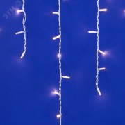 Бахрома светодиодная со статическим свечением, 3м. ULD-B3010-200/SWK WARM WHITE IP67 Соединяемая. 200 светодиодов. Теплый белый  свет. Провод белый. TM Uniel.