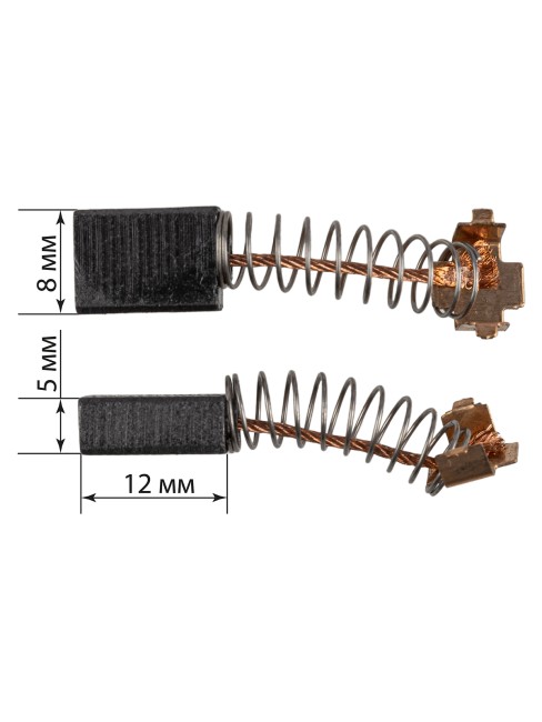 Щетки графитовые ЩГ-10800104 для угловой шлифмашины УШМ 710/125, 2 шт. в комплекте, TDM Щетки графитовые ЩГ-10800104 для угловой шлифмашины УШМ 710/125, 2 шт. в комплекте, TDM