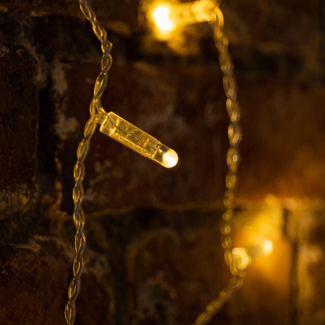 Гирлянда Светодиодный Дождь 2х3м, 448 LED ТЕПЛЫЙ БЕЛЫЙ, прозрачный ПВХ, IP65, постоянное свечение, 230В соединяется NEON-NIGHT (нужен шнур питания 303-500-1)