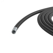 Металлорукав DN 20мм в ПВХ изоляции D внутренний 20.5 мм D наружный 25.5 50 м цветчерный Металлорукав DN 20мм в ПВХ изоляции D внутренний 20.5 мм D наружный 25.5 50 м цветчерный