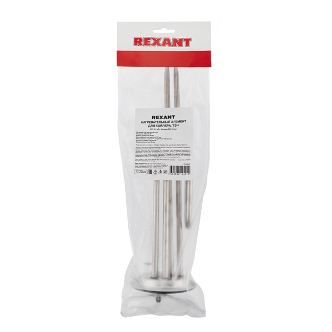 Нагревательный элемент для бойлера ТЭН RZL 2,0 кВт, фланец  92 мм, МЕСТО ПОД АНОД м6 REXANT