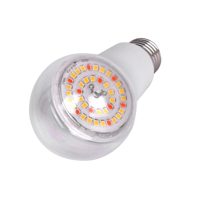 LED-A60-15W/SPFB/E27/CL PLP30WH Лампа светодиодная для растений. Форма A, прозрачная. Спектр для фотосинтеза. Картон. ТМ Uniel