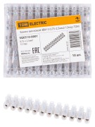 Зажим винтовой ЗВИ-3 0,75-2,5мм2 12пар TDM Зажим винтовой ЗВИ-3 0,75-2,5мм2 12пар TDM