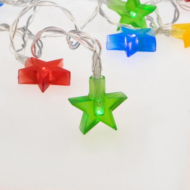 Гирлянда светодиодная Звездочки 1,5 м, 10 LED, прозрачный ПВХ, цвет свечения мультиколор, 2 х АА (батарейки не в комплекте) NEON-NIGHT Гирлянда светодиодная Звездочки 1,5 м, 10 LED, прозрачный ПВХ, цвет свечения мультиколор, 2 х АА (батарейки не в комплекте) NEON-NIGHT