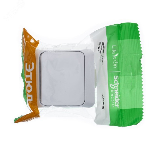 ЭТЮД Выключатель одноклавишный наружный IP44 белый ЭТЮД Выключатель одноклавишный наружный IP44 белый