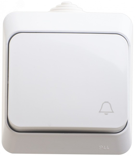 ЭТЮД Выключатель одноклавишный наружный IP44 белый ЭТЮД Выключатель одноклавишный наружный IP44 белый