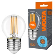 Светодиодная лампа WOLTA FILAMENT WF-G45-7W6KE27 7Вт 6500K Е27 Светодиодная лампа WOLTA FILAMENT WF-G45-7W6KE27 7Вт 6500K Е27