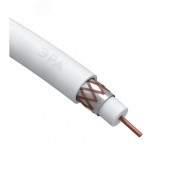 Кабель коаксиальный RG-6U 75 Ом Cu/(оплётка Cu 64%) PVC цвет белый бухта 100 м Кабель коаксиальный RG-6U 75 Ом Cu/(оплётка Cu 64%) PVC цвет белый бухта 100 м