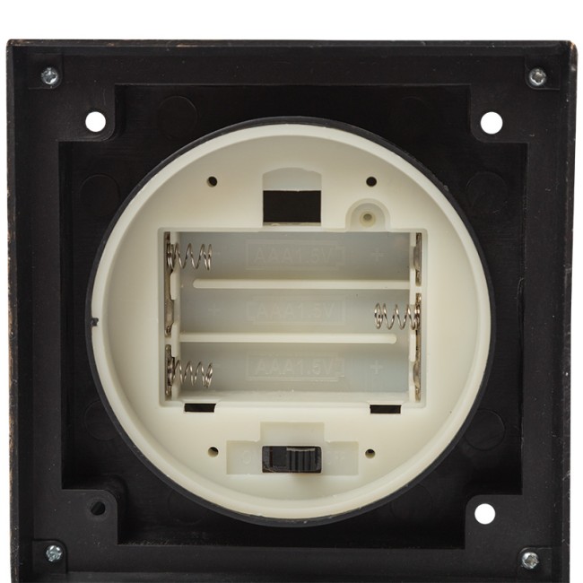 Декоративный фонарь с лампочкой, бронзовый корпус, размер 10,5х10,5х22,5 см, цвет ТЕПЛЫЙ БЕЛЫЙ Декоративный фонарь с лампочкой, бронзовый корпус, размер 10,5х10,5х22,5 см, цвет ТЕПЛЫЙ БЕЛЫЙ