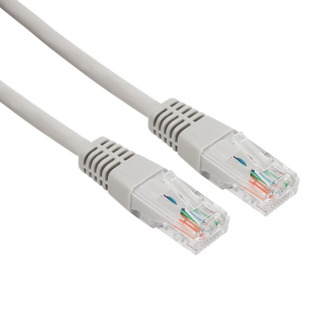 Шнур коммутационный, патч-корд U/UTP RJ45-RJ45, CAT 5e, ZH нг(А)-HF, серый, 5м REXANT 