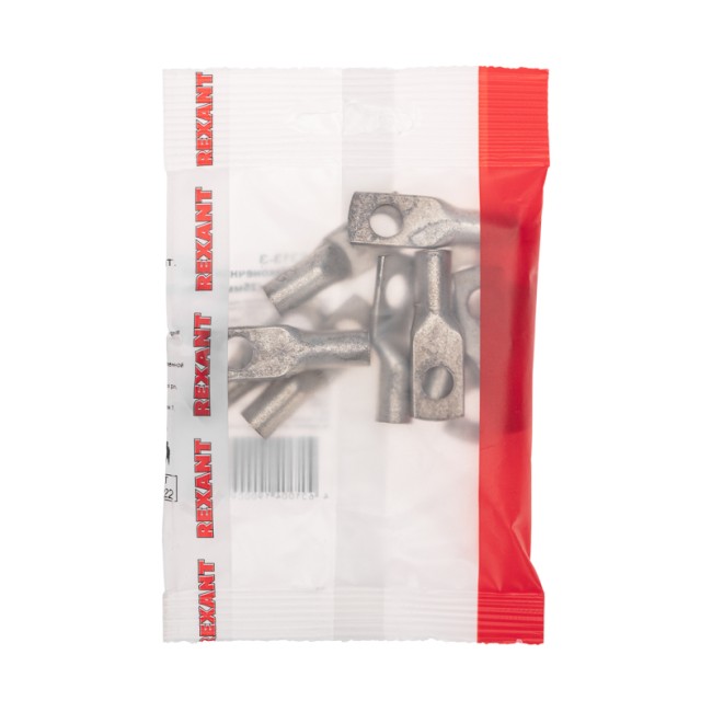 Наконечник медный луженый ТМЛ 25–8–7 (25мм² - Ø8мм) ГОСТ 7386-80 (в упак. 10 шт.) REXANT