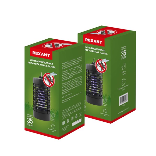 Антимоскитная лампа S 35м², 4Вт/220В REXANT Антимоскитная лампа S 35м², 4Вт/220В REXANT
