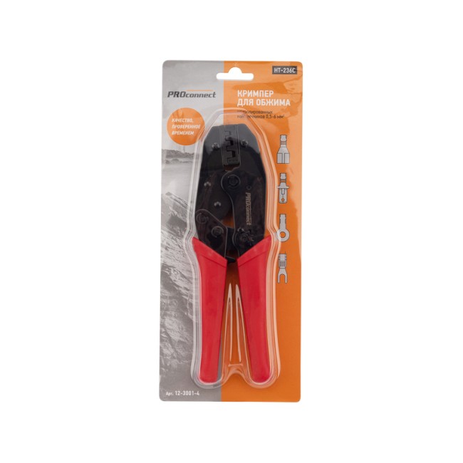 Кримпер PROconnect HT-236C для обжима автоклемм неизолированных 0.5-6.0 мм² Кримпер PROconnect HT-236C для обжима автоклемм неизолированных 0.5-6.0 мм²