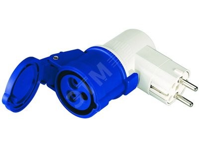 Переходник для труб 16A(2P+E) 250В>16A 3P 230В Переходник для труб 16A(2P+E) 250В>16A 3P 230В