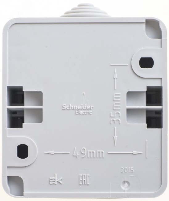 ЭТЮД Выключатель одноклавишный наружный IP44 серый ЭТЮД Выключатель одноклавишный наружный IP44 серый
