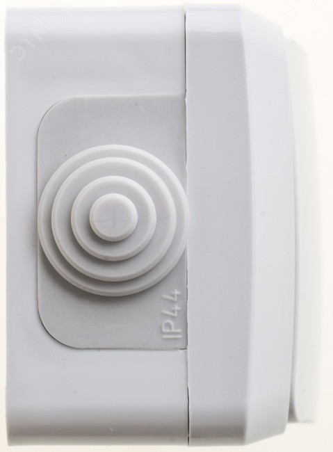 ЭТЮД Выключатель одноклавишный наружный IP44 серый ЭТЮД Выключатель одноклавишный наружный IP44 серый