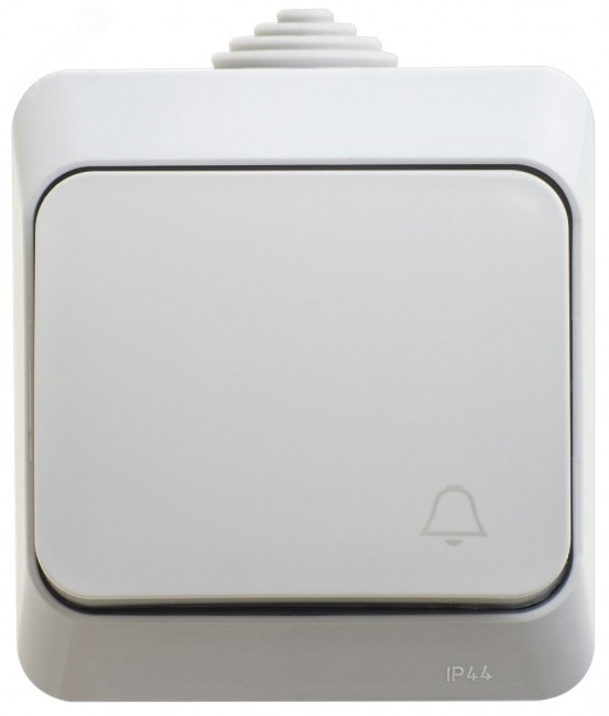 ЭТЮД Выключатель одноклавишный наружный IP44 серый ЭТЮД Выключатель одноклавишный наружный IP44 серый