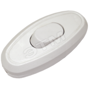 Выключатель проходной на шнур для бра 6А белый Выключатель проходной на шнур для бра 6А белый