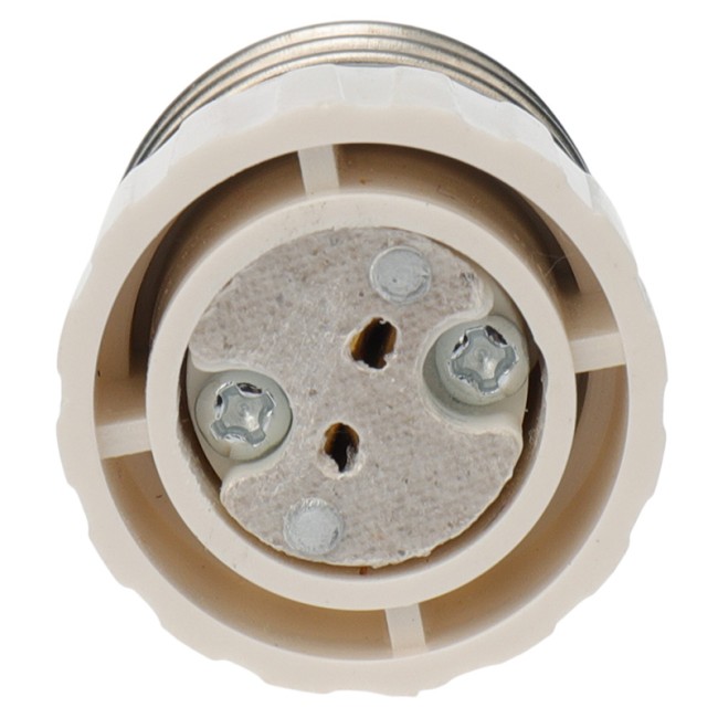 Переходник цокольный E27-GU5.3 белый REXANT Переходник цокольный E27-GU5.3 белый REXANT